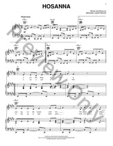 Hosanna piano sheet music cover